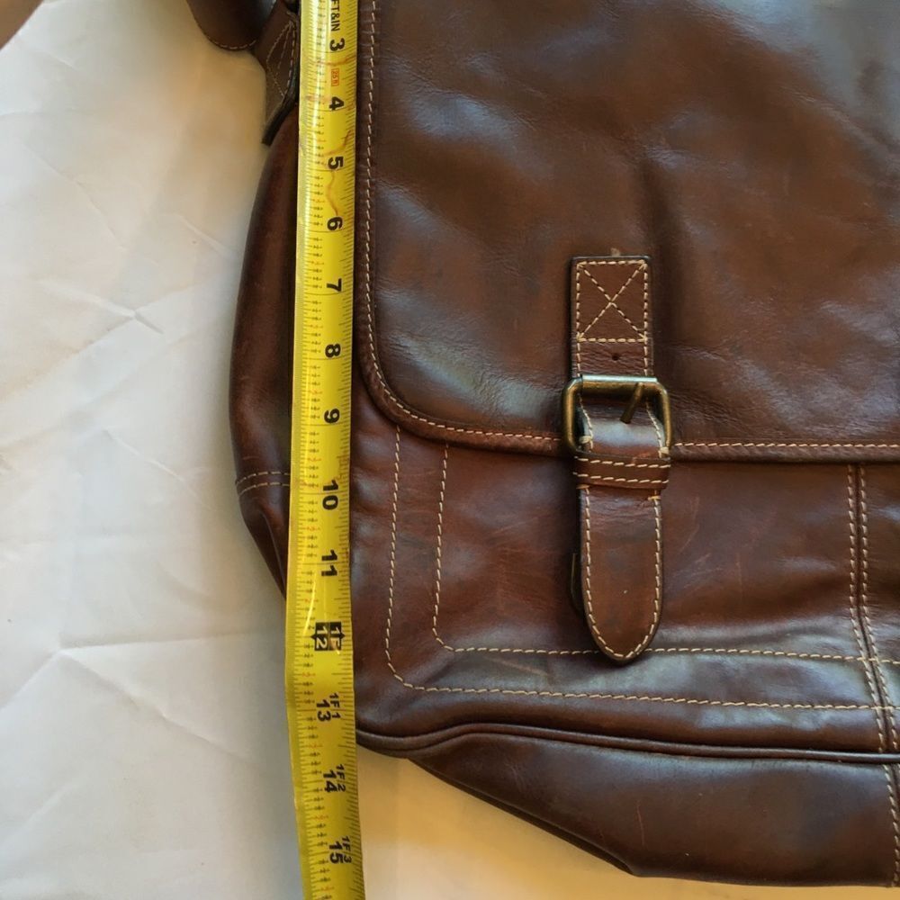 Fossil Satchel W Multiple Compartments & Organizer - image 4